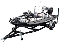 17 pēdu alumīnija sānu konsole Bass Boat